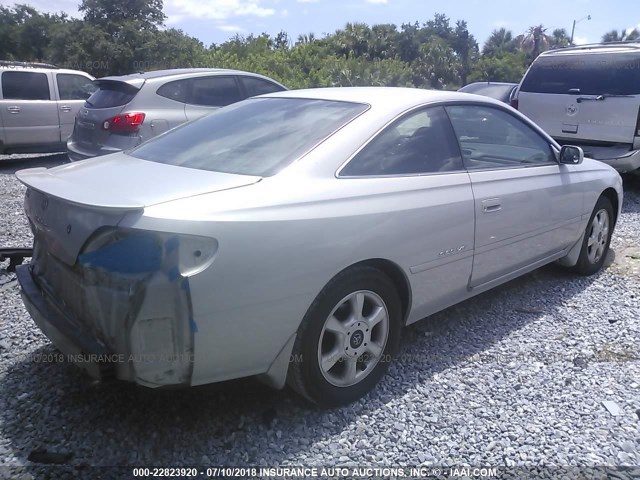 2T1CF28P21C478159 - 2001 TOYOTA CAMRY SOLARA SE/SLE SILVER photo 4