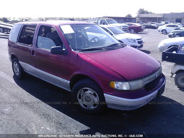 4M2DV11W6PDJ92467 - 1993 MERCURY VILLAGER RED photo 1