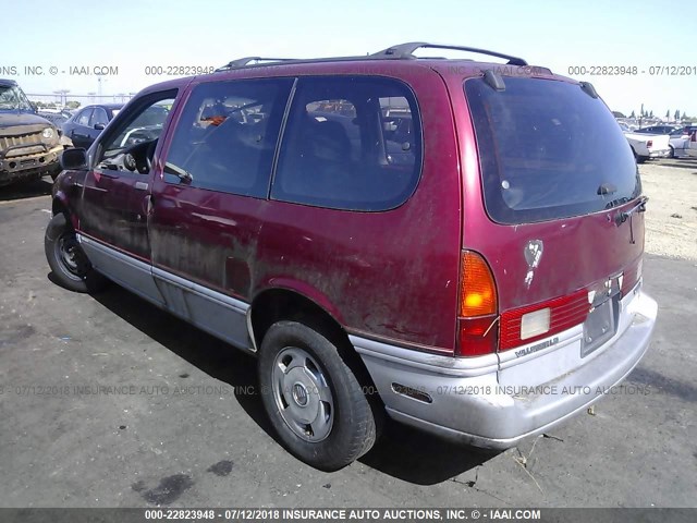 4M2DV11W6PDJ92467 - 1993 MERCURY VILLAGER RED photo 3