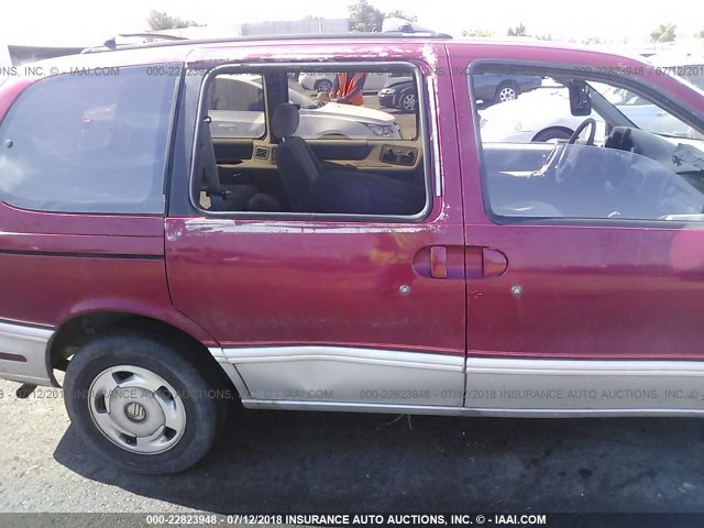 4M2DV11W6PDJ92467 - 1993 MERCURY VILLAGER RED photo 6