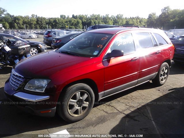 2C8GF68445R650002 - 2005 CHRYSLER PACIFICA TOURING RED photo 2
