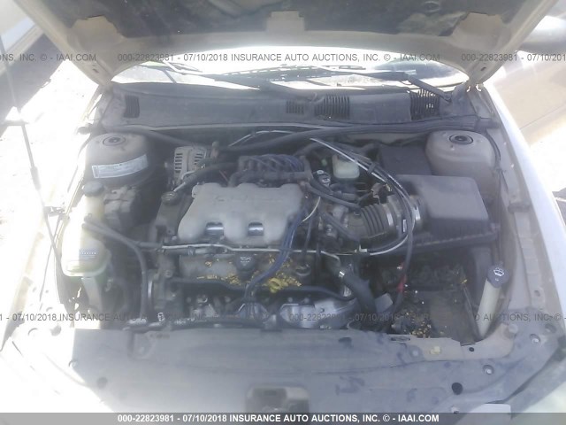 1G2NE52E65M217182 - 2005 PONTIAC GRAND AM SE GOLD photo 10