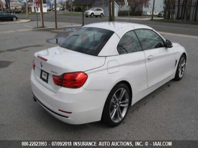 WBA3V5C57FP752357 - 2015 BMW 428 WHITE photo 4