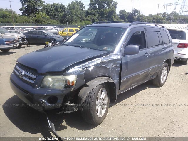 JTEEW21A660025075 - 2006 TOYOTA HIGHLANDER HYBRID GRAY photo 2