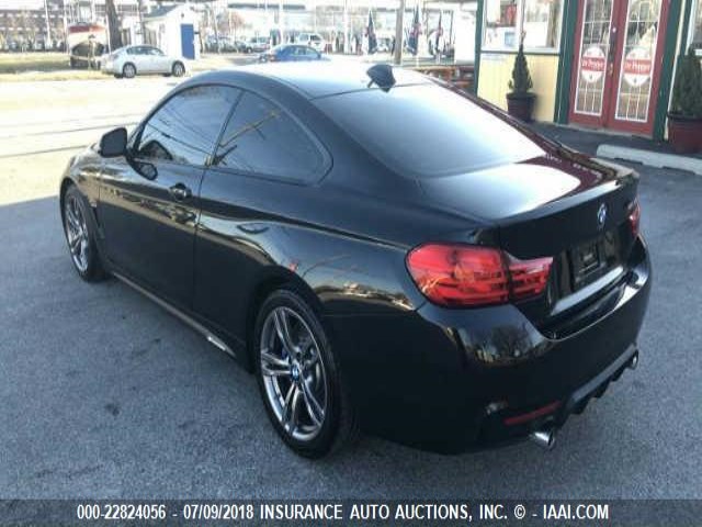 WBA3R1C57FF774779 - 2015 BMW 435 BLACK photo 3