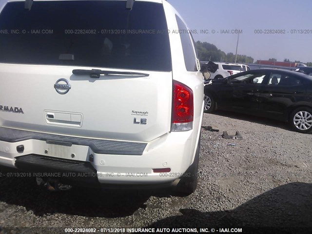 5N1AA08CX8N633485 - 2008 NISSAN ARMADA SE/LE WHITE photo 4