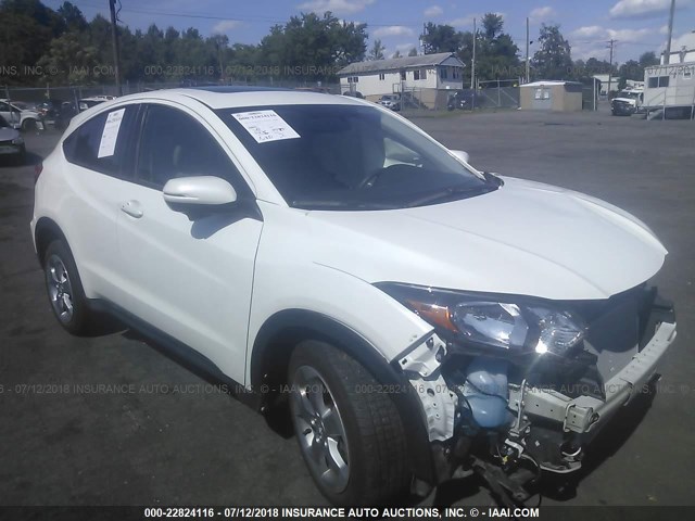 3CZRU6H55HM701084 - 2017 HONDA HR-V EX WHITE photo 1