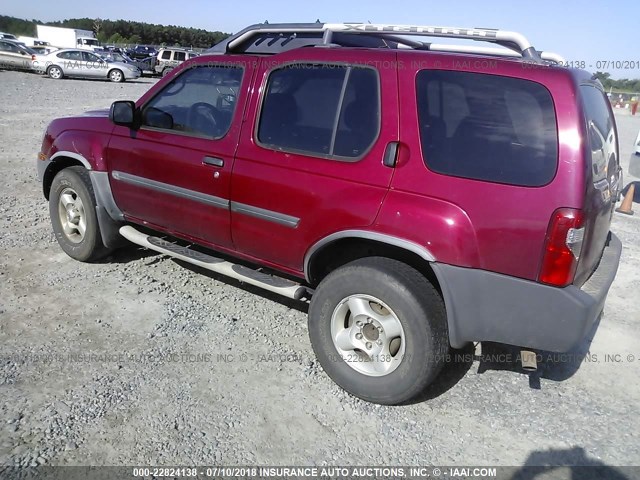 5N1ED28T23C694760 - 2003 NISSAN XTERRA XE/SE RED photo 3