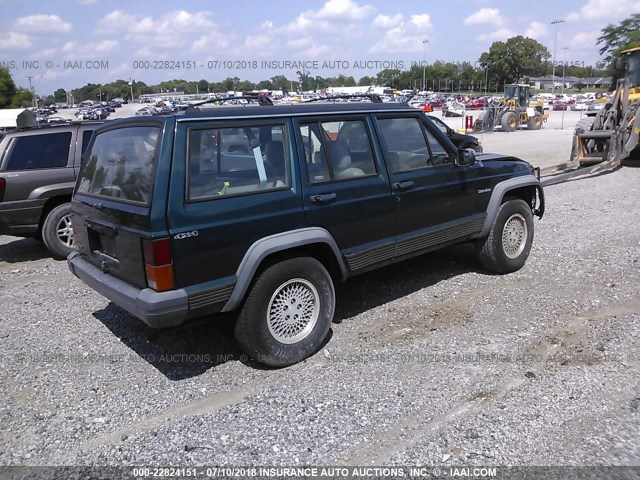 1J4FJ78S0SL581047 - 1995 JEEP CHEROKEE COUNTRY GREEN photo 4