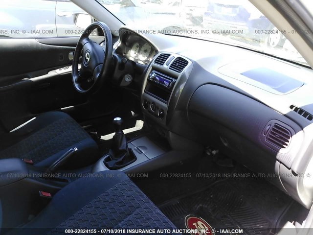 JM1BJ245X21525331 - 2002 MAZDA PROTEGE PR5 白色 照片 5