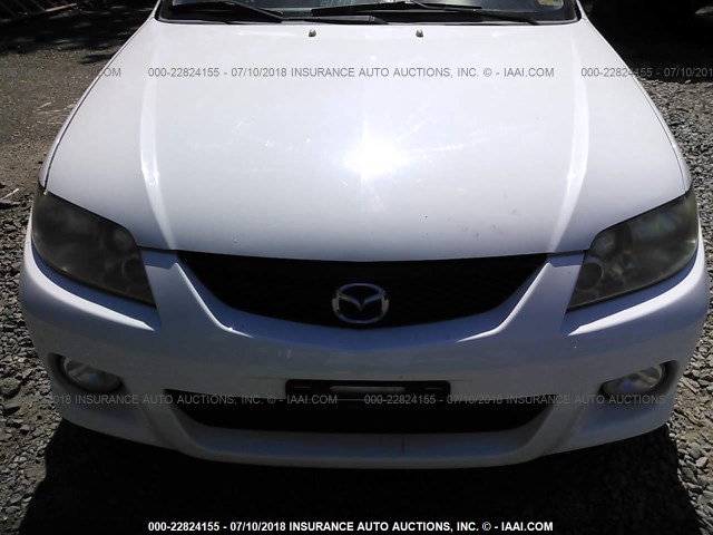 JM1BJ245X21525331 - 2002 MAZDA PROTEGE PR5 WHITE photo 6