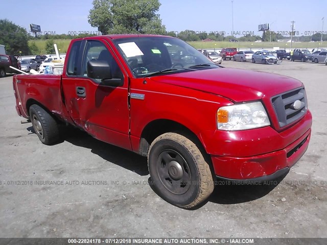 1FTRF12246NB39831 - 2006 FORD F150 RED photo 1