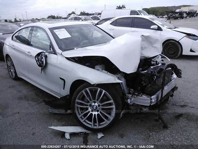 WBA4F7C30HG788616 - 2017 BMW 430I GRAN COUPE WHITE photo 1