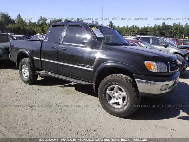 5TBBT4810YS059393 - 2000 TOYOTA TUNDRA ACCESS CAB LIMITED BLACK photo 1