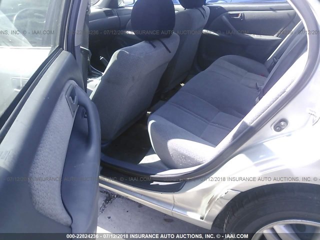 4T1BG22K81U110511 - 2001 TOYOTA CAMRY CE/LE/XLE 灰色 照片 8