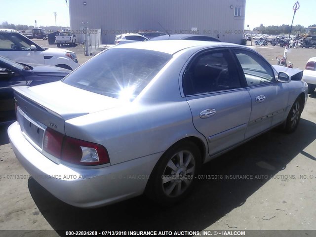KNAGD128945275531 - 2004 KIA OPTIMA LX/EX Gümüş fotoğraf 4