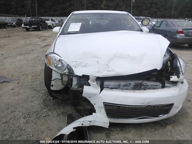 2G1WD5EM6A1208826 - 2010 CHEVROLET IMPALA POLICE WHITE photo 6