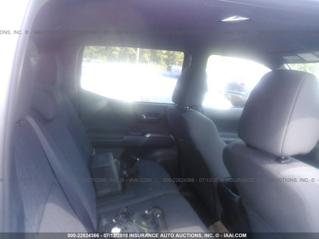 5TFCZ5AN0HX064696 - 2017 TOYOTA TACOMA DBL CAB/SR/TRDSPT/OR/PRO ნაცრისფერი ფოტო 8