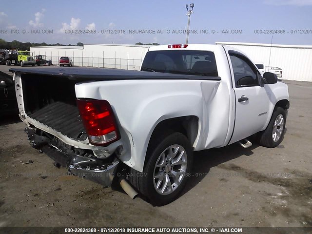 1GTN1TEX6DZ163716 - 2013 GMC SIERRA C1500 WHITE photo 4