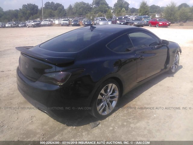 KMHHU6KJXDU093684 - 2013 HYUNDAI GENESIS COUPE 3.8L BLACK photo 4