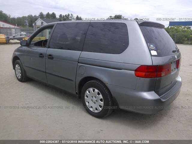 2HKRL1852YH591936 - 2000 HONDA ODYSSEY LX BLUE photo 3