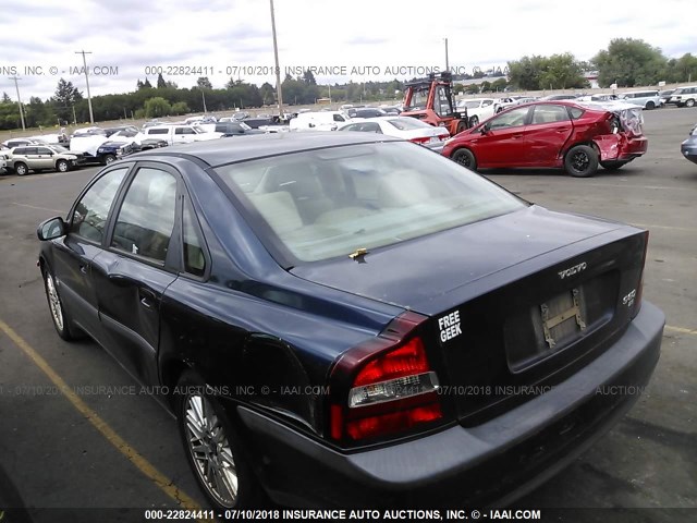 YV1TS94D1Y1121130 - 2000 VOLVO S80 BLUE photo 3