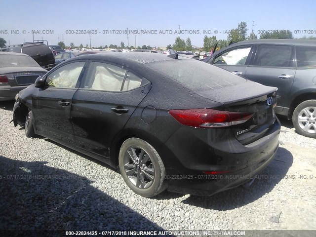 5NPD84LF0HH005229 - 2017 HYUNDAI ELANTRA SE/VALUE/LIMITED BLACK photo 3