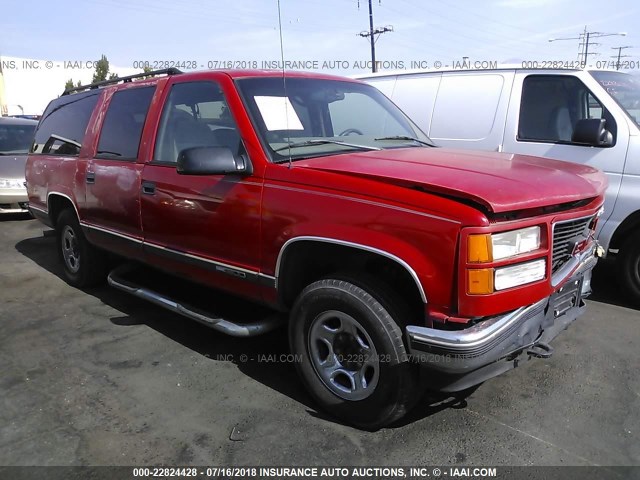 3GKFK16R0XG519205 - 1999 GMC SUBURBAN K1500 RED photo 1