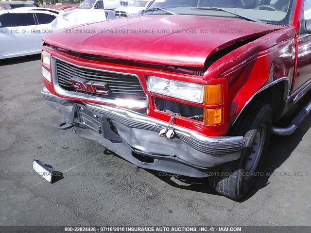 3GKFK16R0XG519205 - 1999 GMC SUBURBAN K1500 RED photo 6