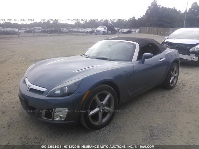 1G8MG35XX7Y117112 - 2007 SATURN SKY REDLINE BLUE photo 2