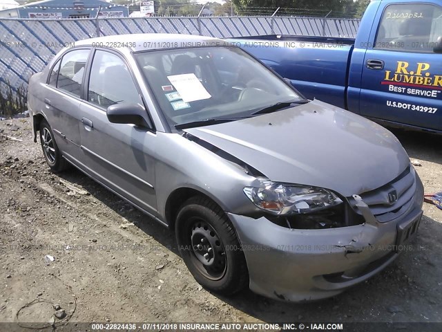 2HGES16345H507060 - 2005 HONDA CIVIC DX VP ნაცრისფერი ფოტო 1