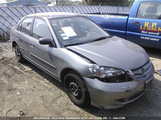 2HGES16345H507060 - 2005 HONDA CIVIC DX VP GRAY photo 1