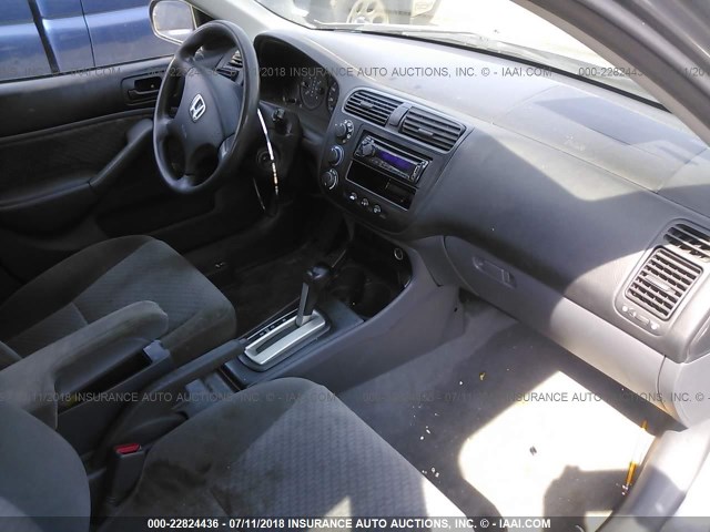 2HGES16345H507060 - 2005 HONDA CIVIC DX VP ნაცრისფერი ფოტო 5