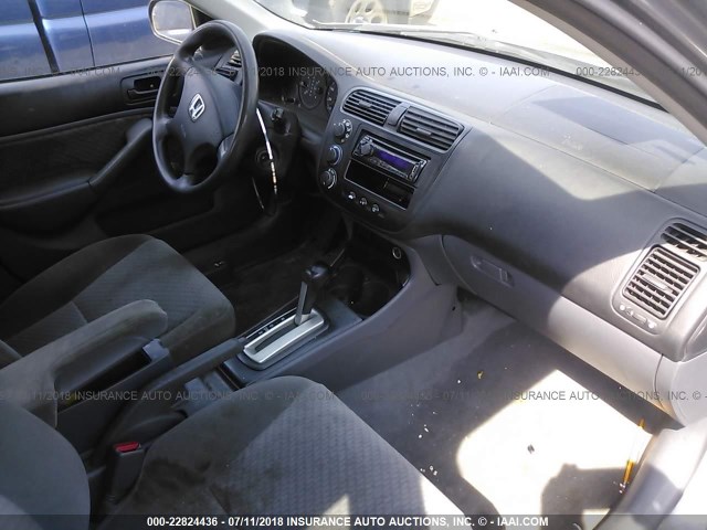 2HGES16345H507060 - 2005 HONDA CIVIC DX VP GRAY photo 5