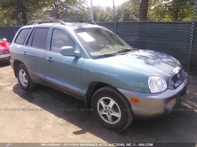 KM8SC13D22U247984 - 2002 HYUNDAI SANTA FE GLS/LX GREEN photo 1