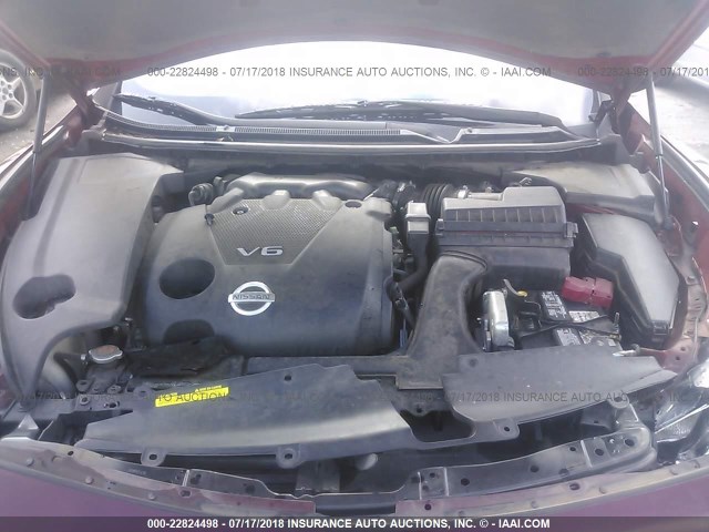 1N4AA51EX9C845108 - 2009 NISSAN MAXIMA S/SV BURGUNDY photo 10