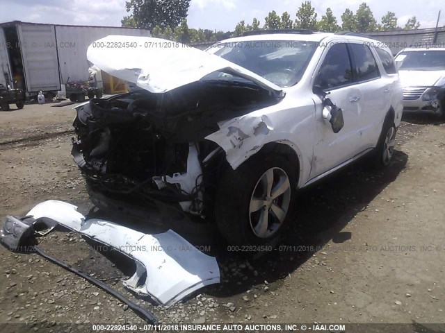 1C4RDJDG7DC676443 - 2013 DODGE DURANGO CREW WHITE photo 6