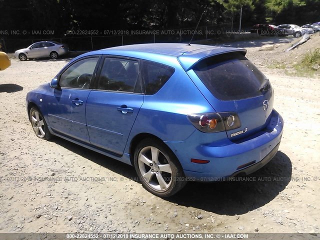 JM1BK143841126362 - 2004 MAZDA 3 HATCHBACK BLUE photo 3