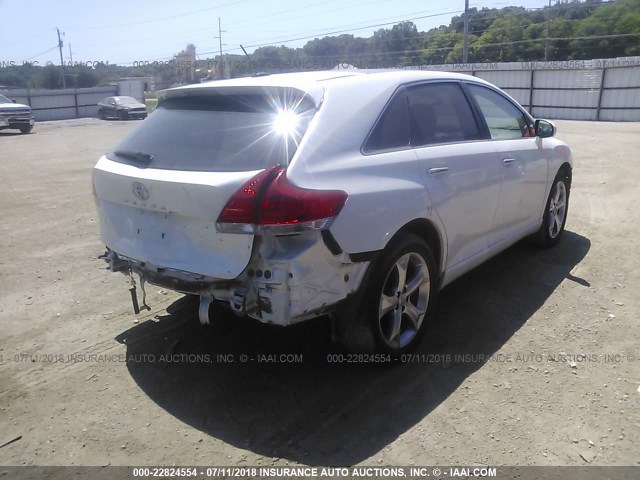 4T3ZK11A99U012669 - 2009 TOYOTA VENZA WHITE photo 4