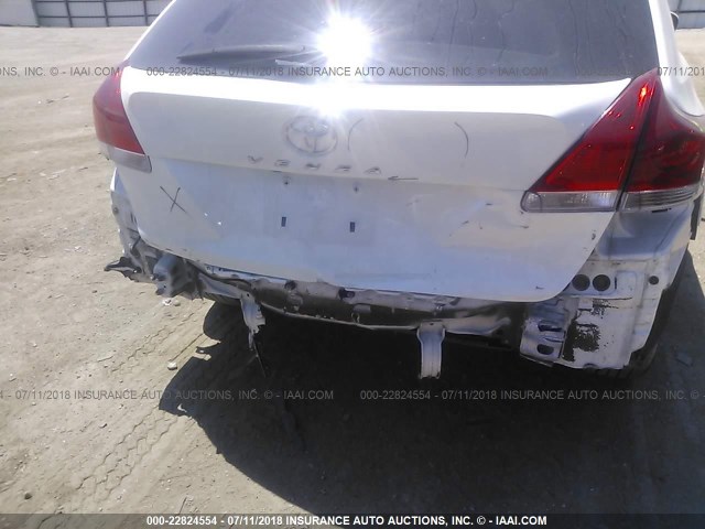 4T3ZK11A99U012669 - 2009 TOYOTA VENZA WHITE photo 6