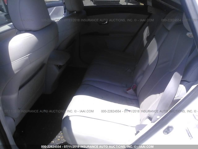 4T3ZK11A99U012669 - 2009 TOYOTA VENZA WHITE photo 8