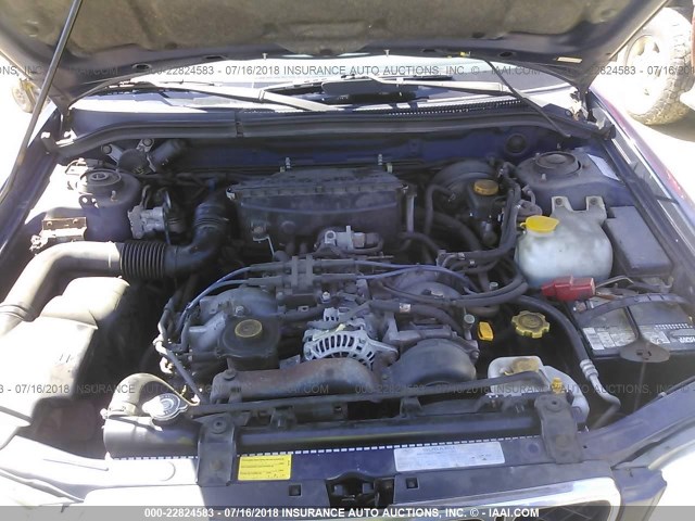 JF1SF65512H747213 - 2002 SUBARU FORESTER S BLUE photo 10