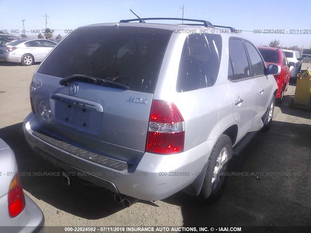 2HNYD18671H514540 - 2001 ACURA MDX TOURING SILVER photo 4