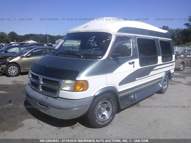 2B6HB11Y8XK584331 - 1999 DODGE RAM VAN B1500 WHITE photo 2