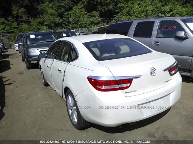 1G4PR5SK3E4115297 - 2014 BUICK VERANO CONVENIENCE WHITE photo 3