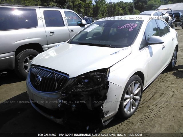 1G4PR5SK3E4115297 - 2014 BUICK VERANO CONVENIENCE WHITE photo 6