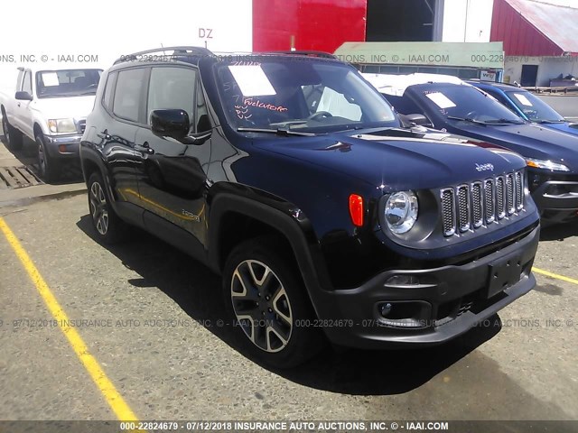 ZACCJBBB3HPF15844 - 2017 JEEP RENEGADE LATITUDE BLACK photo 1