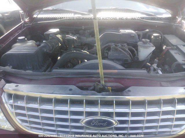 1FMZU73K95ZA45597 - 2005 FORD EXPLORER XLT/XLT SPORT/NBX 红色 照片 10