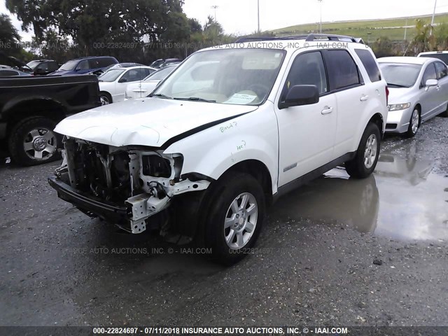 4F2CZ02Z88KM15131 - 2008 MAZDA TRIBUTE I WHITE photo 2