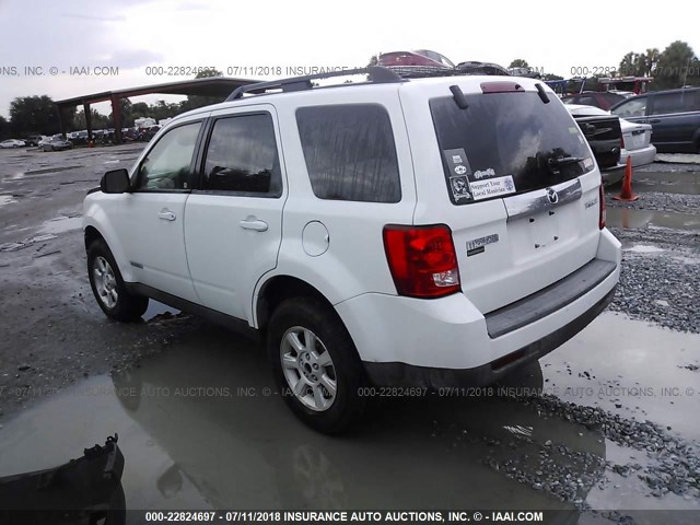 4F2CZ02Z88KM15131 - 2008 MAZDA TRIBUTE I WHITE photo 3